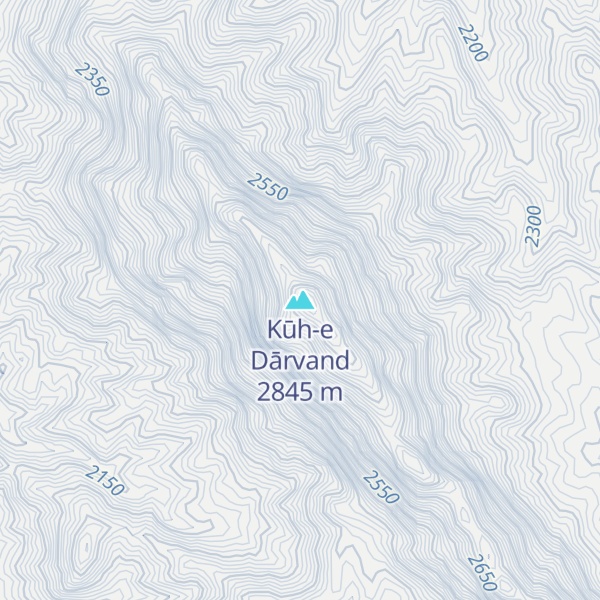 Map of Kūh-e Dārvand