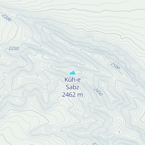 Map of Kūh-e Sabz
