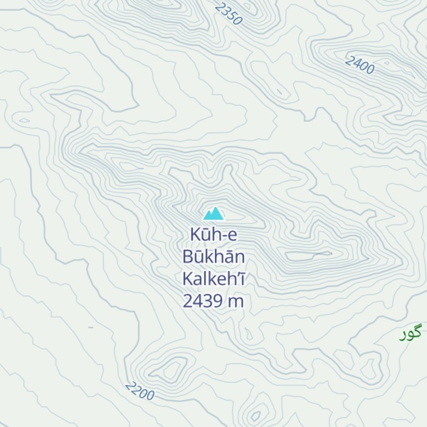 Map of Kūh-e Būkhān Kalkeh’ī