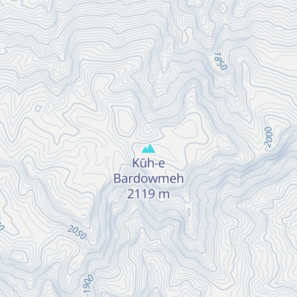 Map of Kūh-e Bardowmeh