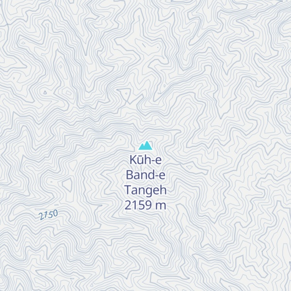Map of Kūh-e Band-e Tangeh