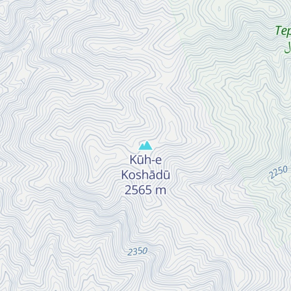 Map of Kūh-e Koshādū