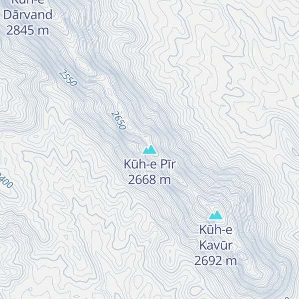 Map of Kūh-e Pīr