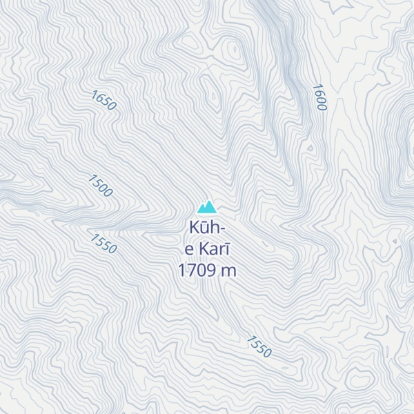 Map of Kūh-e Karī