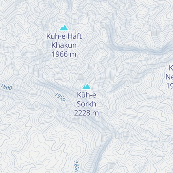 Map of Kūh-e Sorkh