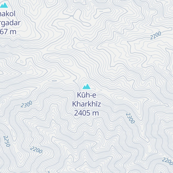 Map of Kūh-e Kharkhīz