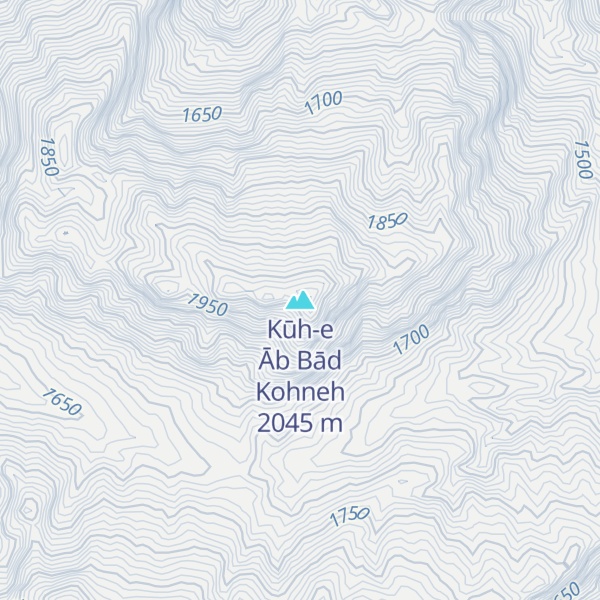 Map of Kūh-e Āb Bād Kohneh