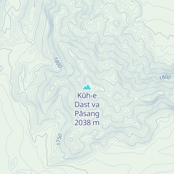Map of Kūh-e Dast va Pāsang
