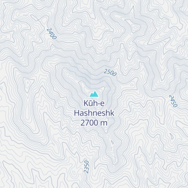 Map of Kūh-e Hashneshk