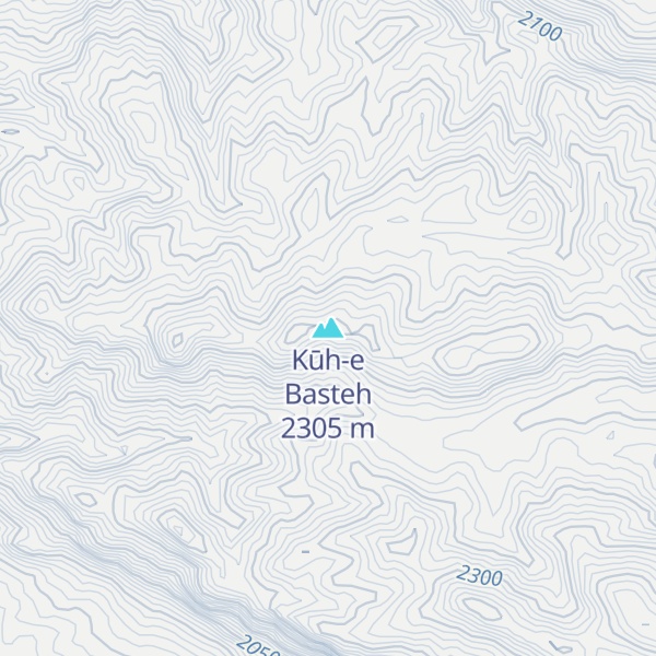 Map of Kūh-e Basteh