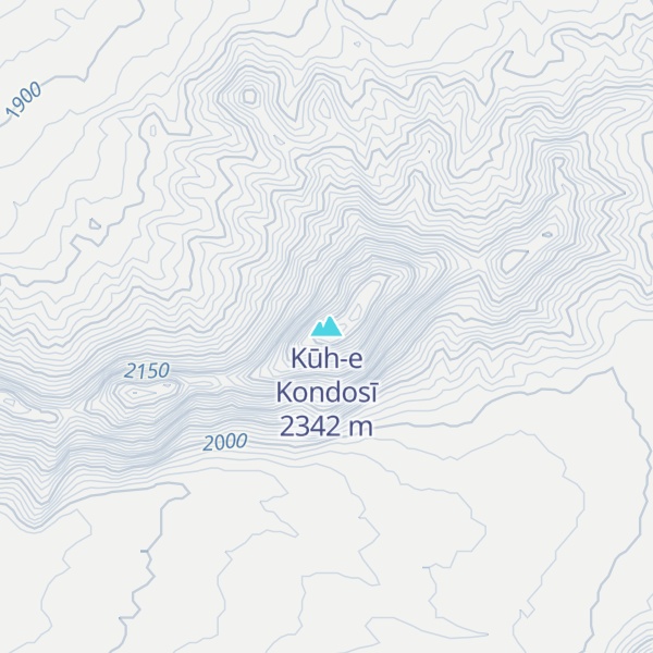 Map of Kūh-e Kondosī