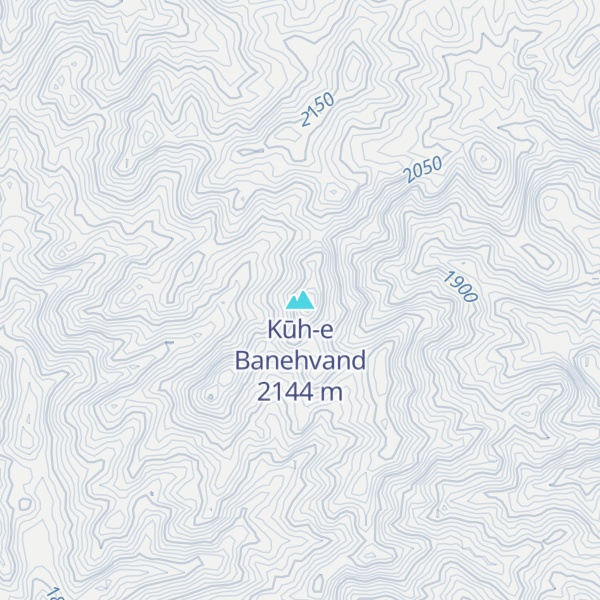 Map of Kūh-e Banehvand