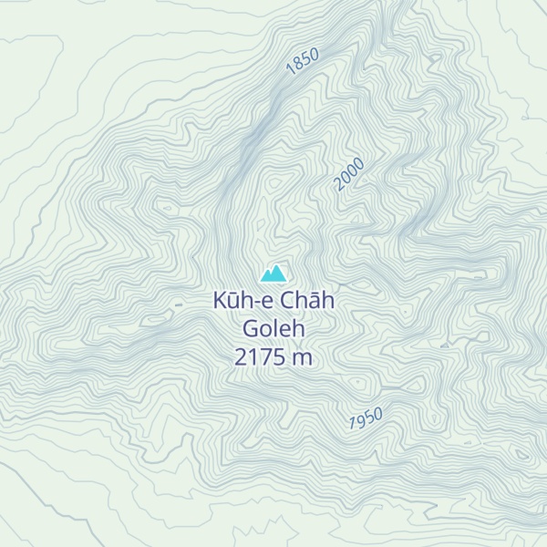 Map of Kūh-e Chāh Goleh