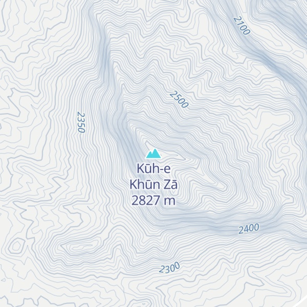 Map of Kūh-e Khūn Zā