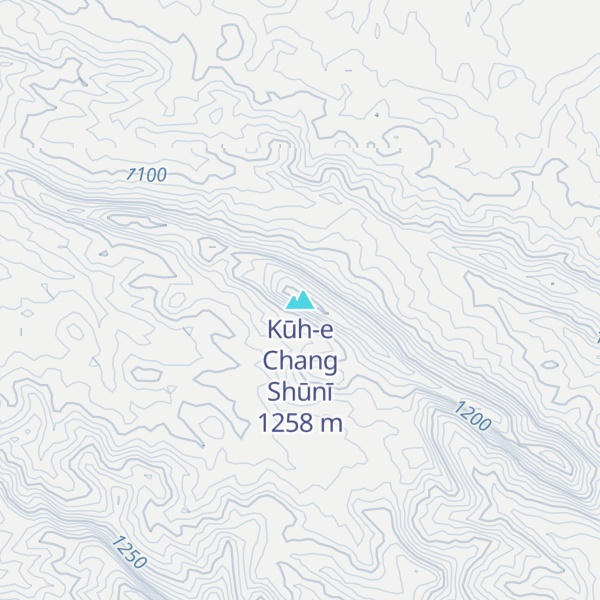 Map of Kūh-e Chang Shūnī