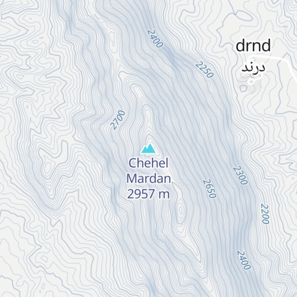 Map of Chehel Mardan