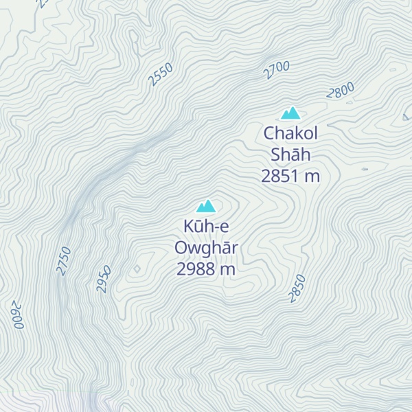 Map of Kūh-e Owghār
