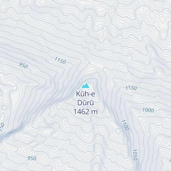 Map of Kūh-e Dūrū