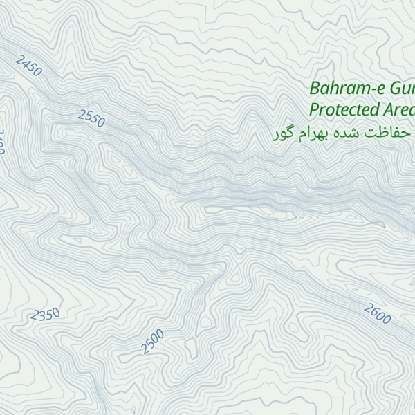 Map of Kūh-e Kūr Sefīd