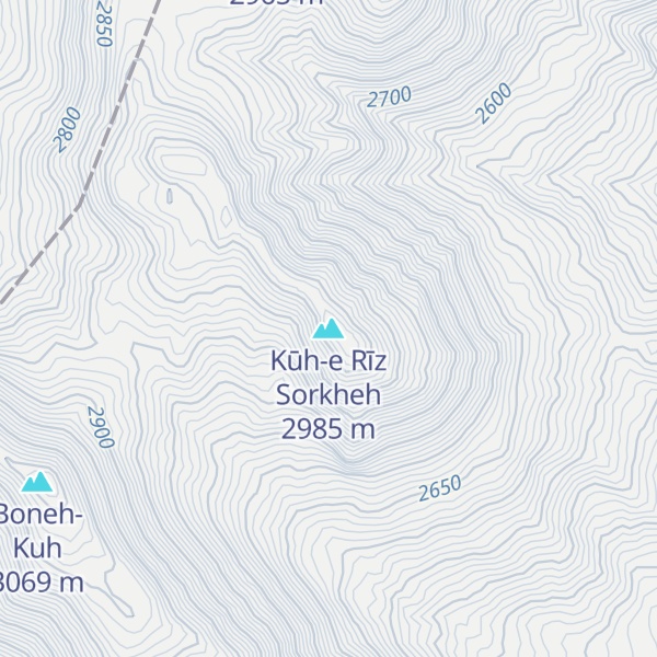 Map of Kūh-e Rīz Sorkheh