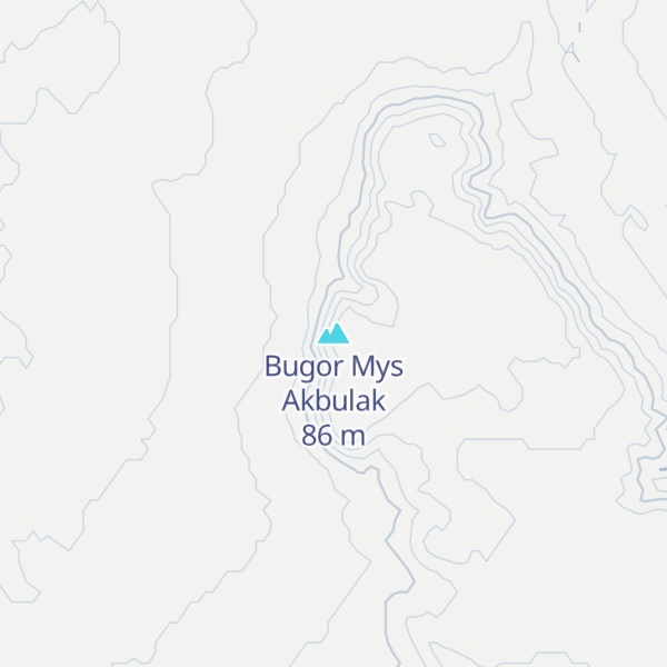 Map of Bugor Mys Akbulak