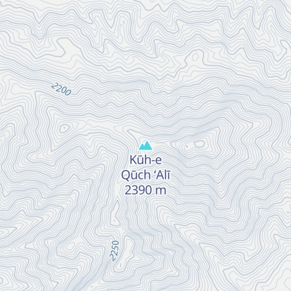 Map of Kūh-e Qūch ‘Alī