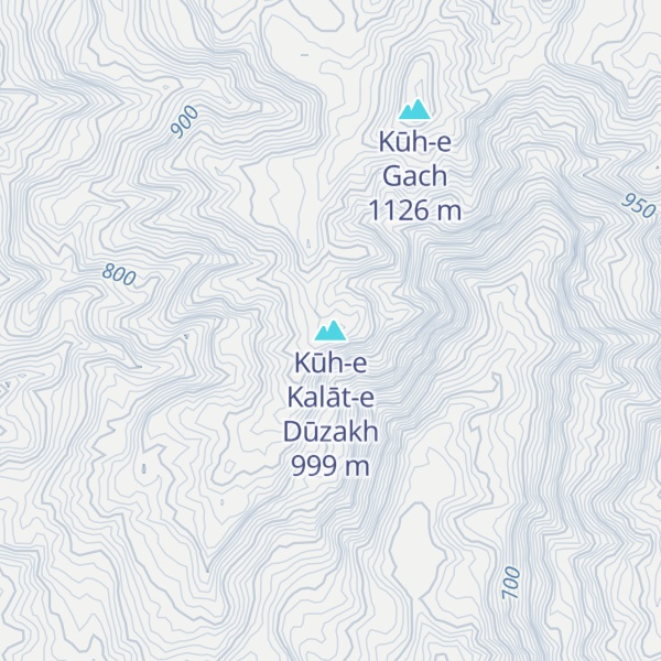 Map of Kūh-e Kalāt-e Dūzakh