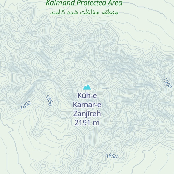 Map of Kūh-e Kamar-e Zanjīreh