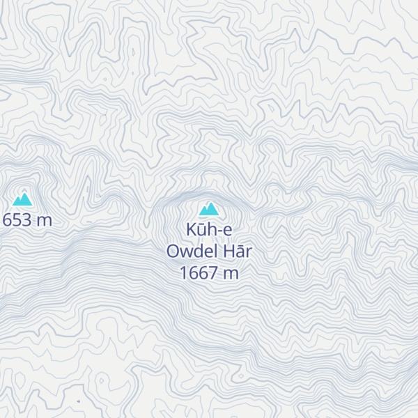Map of Kūh-e Owdel Hār