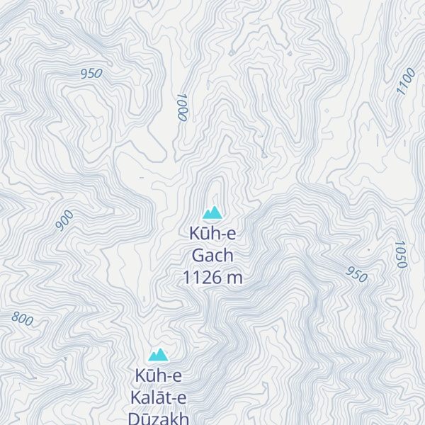 Map of Kūh-e Gach
