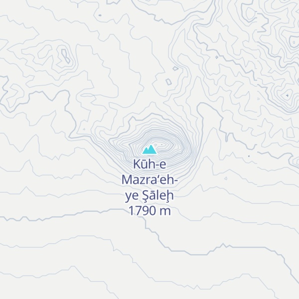 Map of Kūh-e Mazra‘eh-ye Şāleḩ