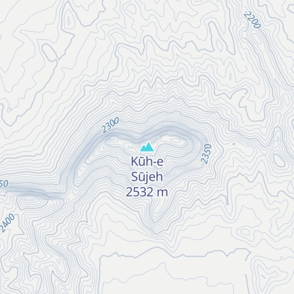 Map of Kūh-e Sūjeh