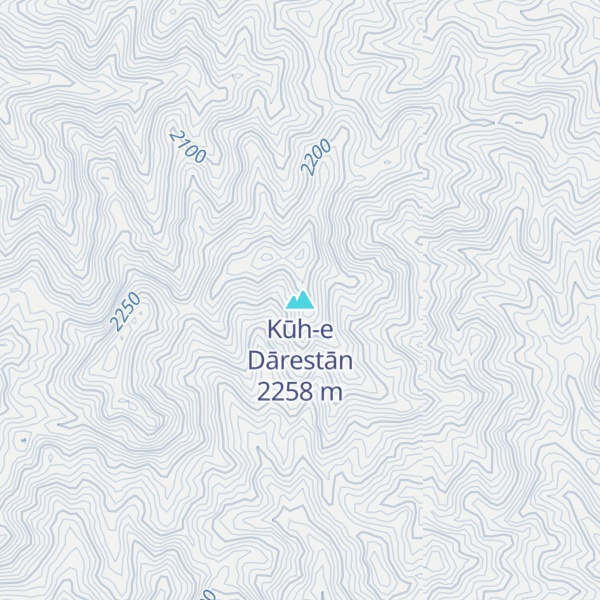 Map of Kūh-e Dārestān