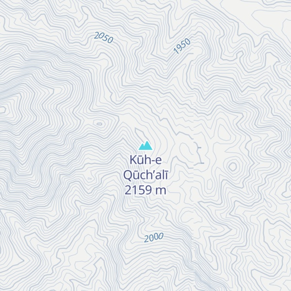 Map of Kūh-e Qūch’alī