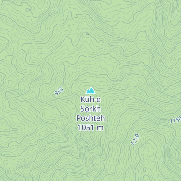 Map of Kūh-e Sorkh Poshteh