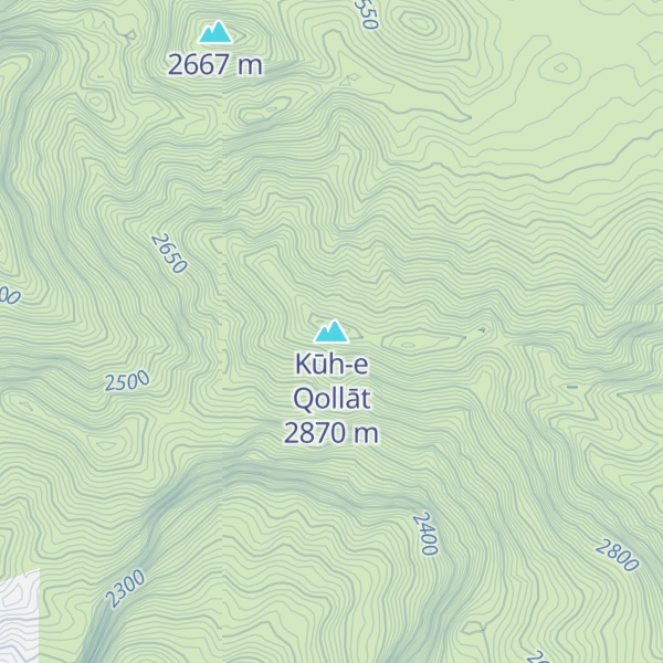 Map of Kūh-e Qollāt