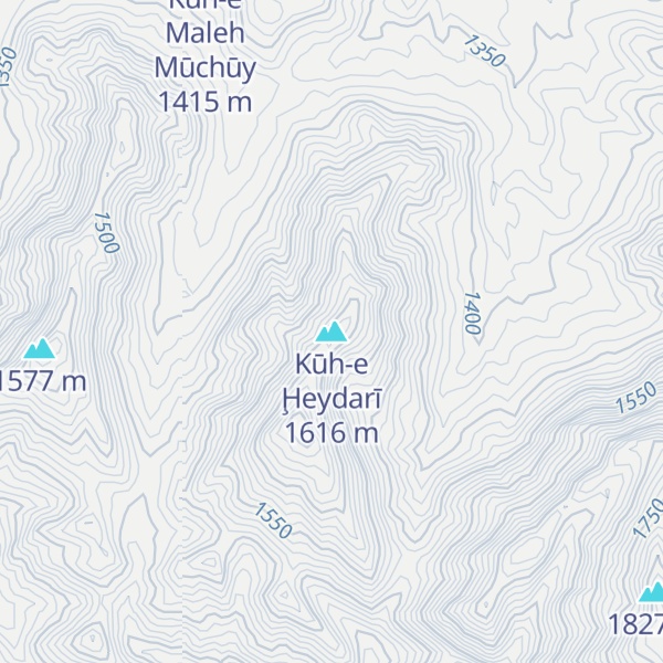 Map of Kūh-e Ḩeydarī
