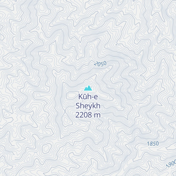 Map of Kūh-e Sheykh