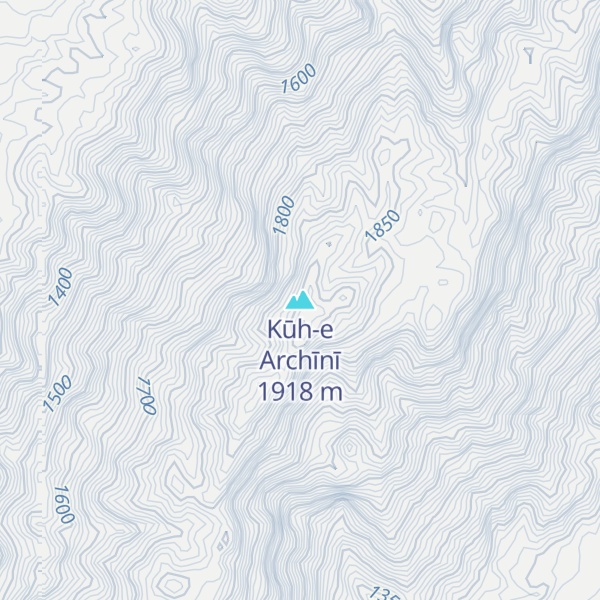 Map of Kūh-e Archīnī