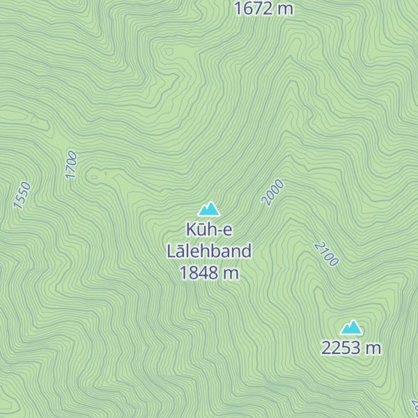 Map of Kūh-e Lālehband