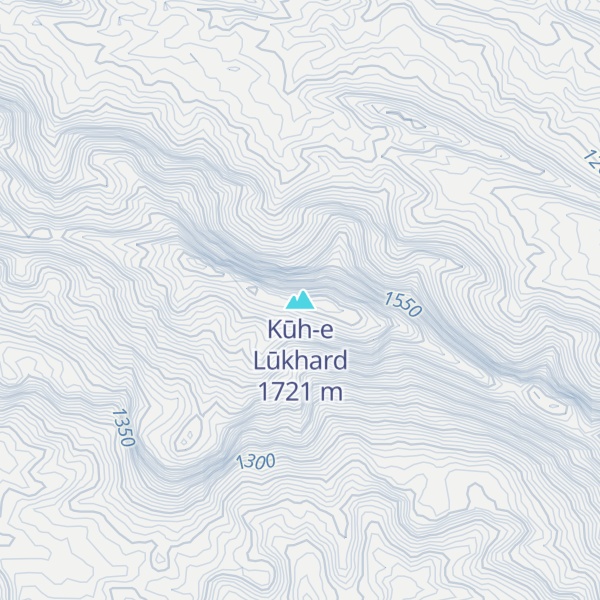 Map of Kūh-e Lūkhard