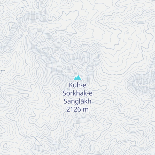 Map of Kūh-e Sorkhak-e Sanglākh