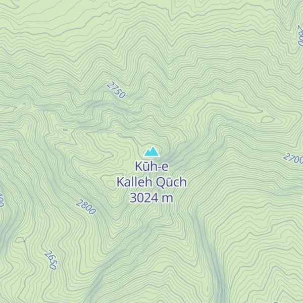 Map of Kūh-e Kalleh Qūch