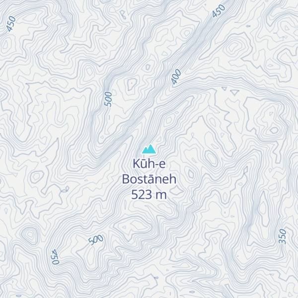 Map of Kūh-e Bostāneh