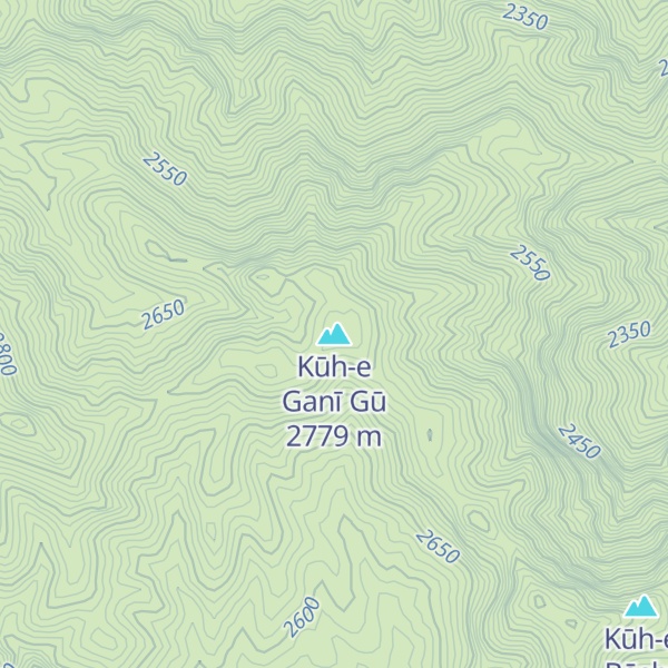 Map of Kūh-e Ganī Gū