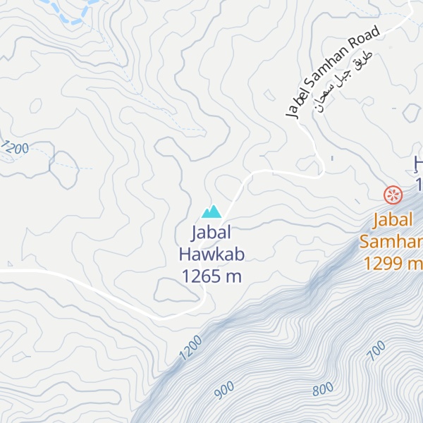 Map of Jabal Hawkab