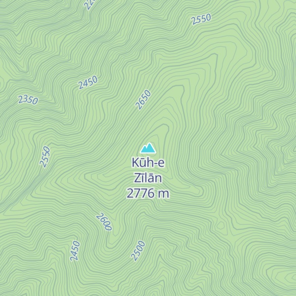 Map of Kūh-e Zīlān
