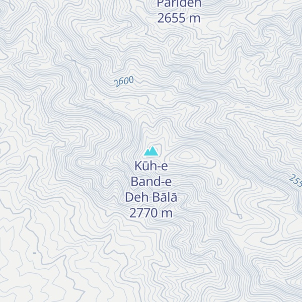 Map of Kūh-e Band-e Deh Bālā