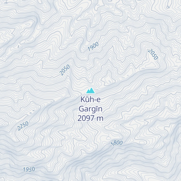 Map of Kūh-e Gargīn