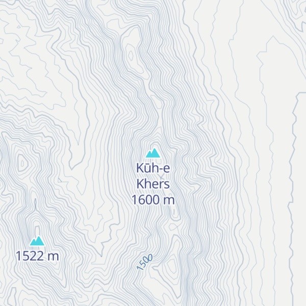 Map of Kūh-e Khers